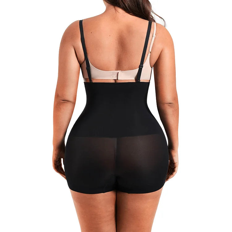 Eco-friendly seamless High-waisted tummy control short, comfy fabric smooth lump