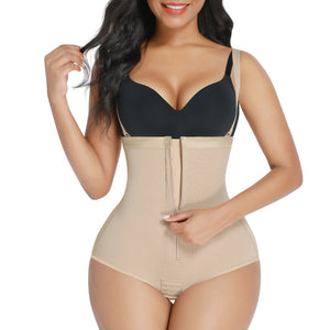 High-waisted bodysuit thong panty shapewear